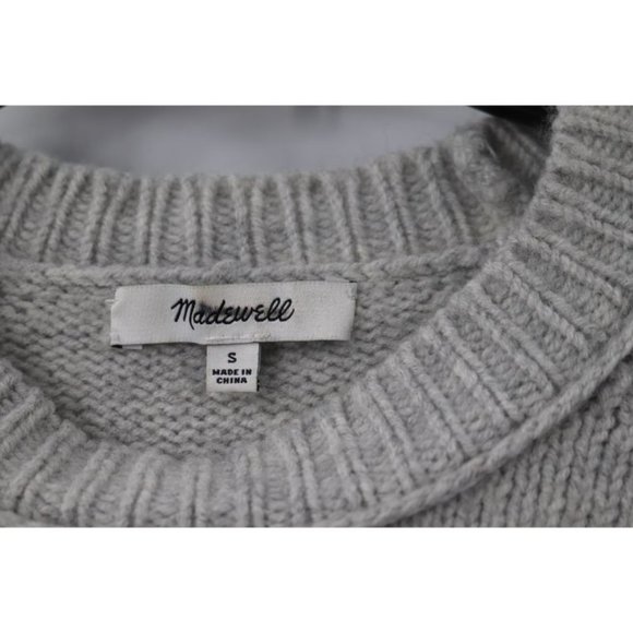 Madewell Gray Graphic Crew Neck Sweater - Picture 3 of 10
